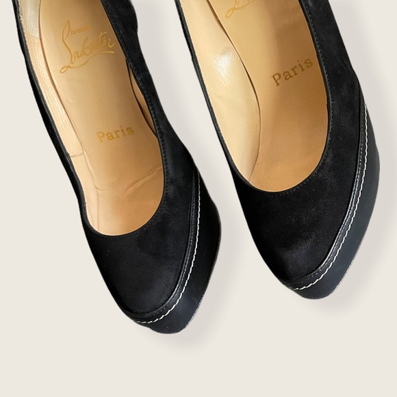 Christian Louboutin black defil calf high heels - Picture 6 of 14